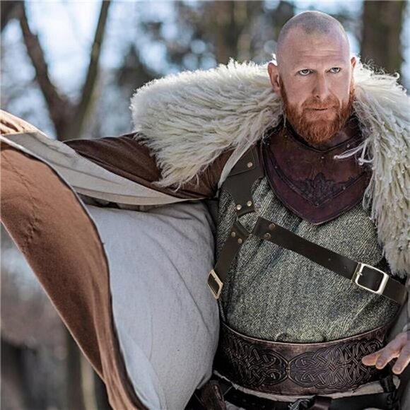 Medieval Sword Back Holster Cosplay Sword Belt Frog Adjustable Sword Back Holder - Picture 3 of 8